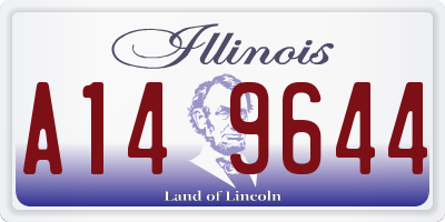 IL license plate A149644