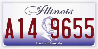 IL license plate A149655