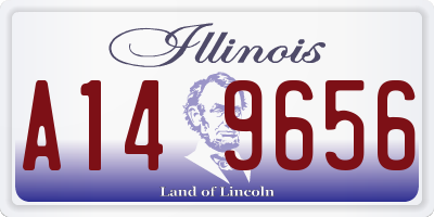 IL license plate A149656