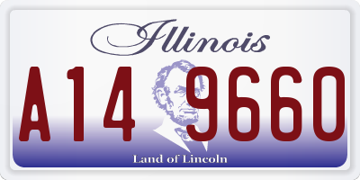 IL license plate A149660