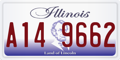 IL license plate A149662