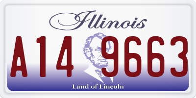 IL license plate A149663