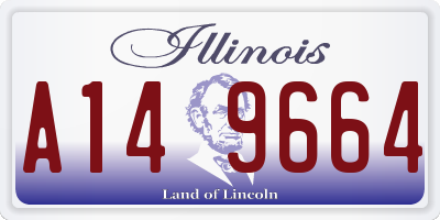 IL license plate A149664