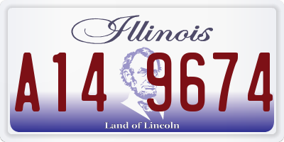 IL license plate A149674