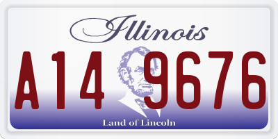 IL license plate A149676
