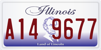 IL license plate A149677