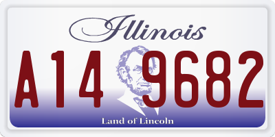 IL license plate A149682
