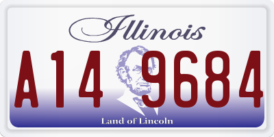 IL license plate A149684