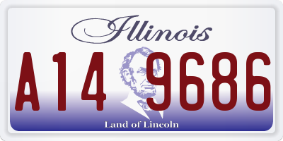 IL license plate A149686