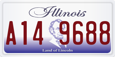 IL license plate A149688