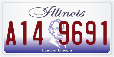 IL license plate A149691