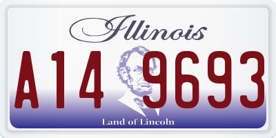 IL license plate A149693