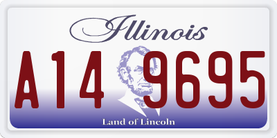 IL license plate A149695