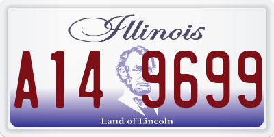 IL license plate A149699