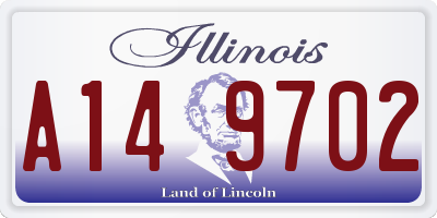IL license plate A149702