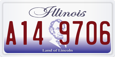 IL license plate A149706