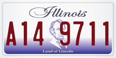 IL license plate A149711