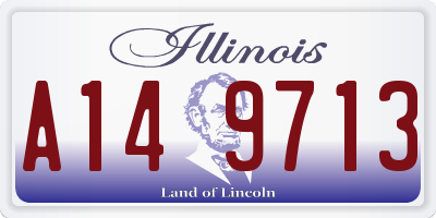 IL license plate A149713