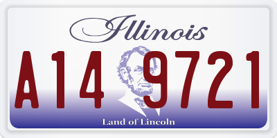 IL license plate A149721