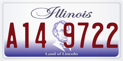 IL license plate A149722