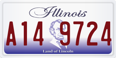 IL license plate A149724