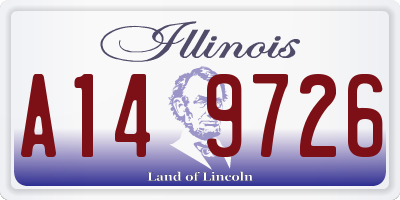 IL license plate A149726