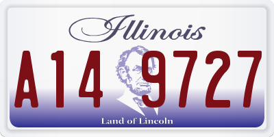IL license plate A149727