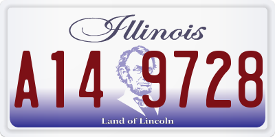 IL license plate A149728