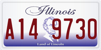 IL license plate A149730