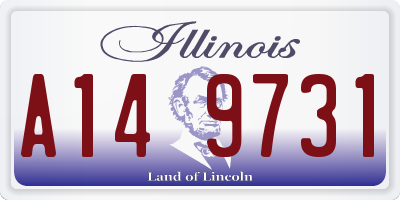 IL license plate A149731