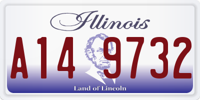 IL license plate A149732