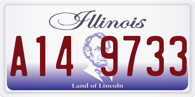 IL license plate A149733