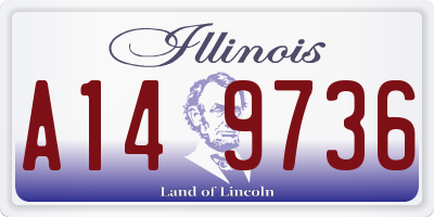 IL license plate A149736
