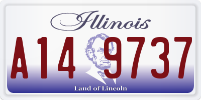 IL license plate A149737