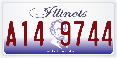 IL license plate A149744