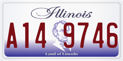 IL license plate A149746