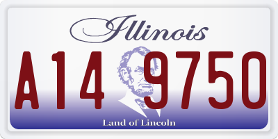 IL license plate A149750