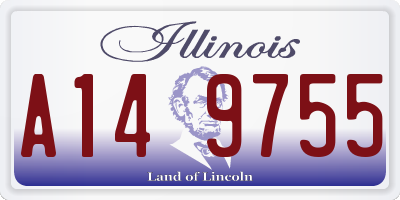 IL license plate A149755