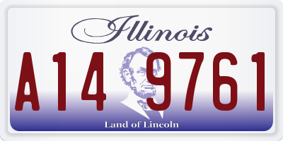 IL license plate A149761