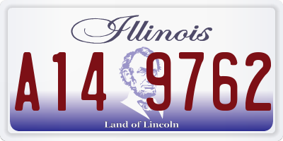 IL license plate A149762
