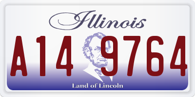 IL license plate A149764