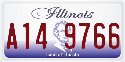IL license plate A149766