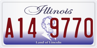 IL license plate A149770