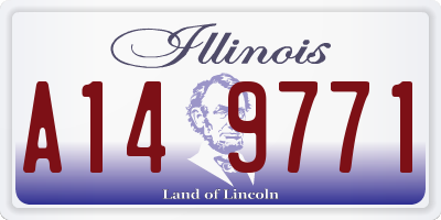 IL license plate A149771