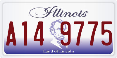 IL license plate A149775