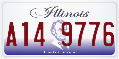 IL license plate A149776