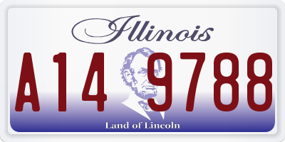 IL license plate A149788