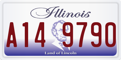 IL license plate A149790