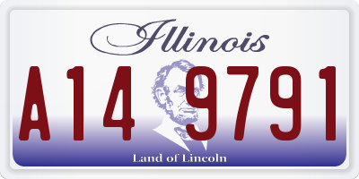 IL license plate A149791