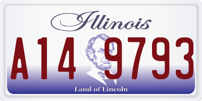 IL license plate A149793